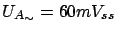 $ U_{A_\sim} = 60mV_{ss}$